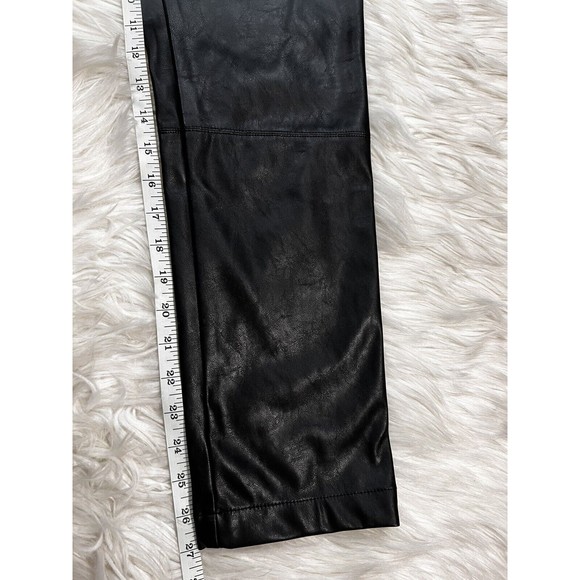 Express x Negin Mirsalehi Womens Faux Leather Ankle Pant Black Size 4 - Picture 5 of 8